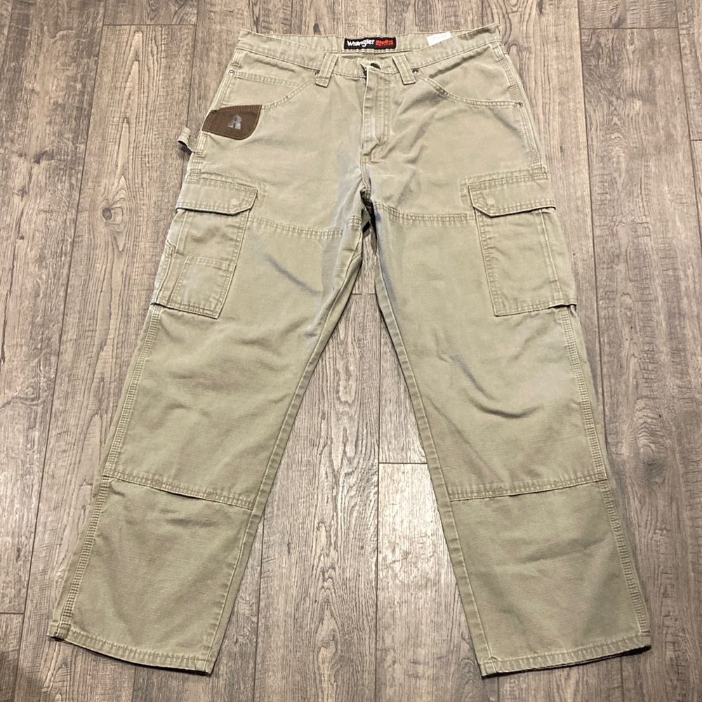 Wrangler Men's riggs workwear Cargo Pants 33x30 100% cotton